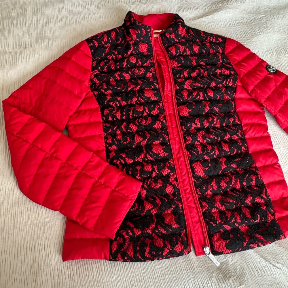 Women's Red Michael Kors Jacket, Down Filled